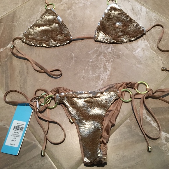 New with tags . Gold sequins runway edition . - Picture 3 of 5